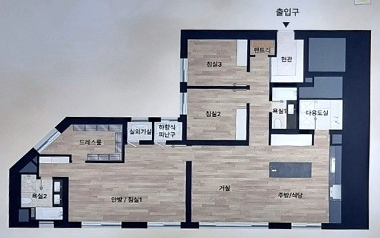 전용 121㎡ 평면도