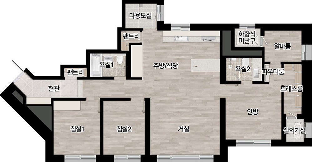 전용 84㎡ 평면도